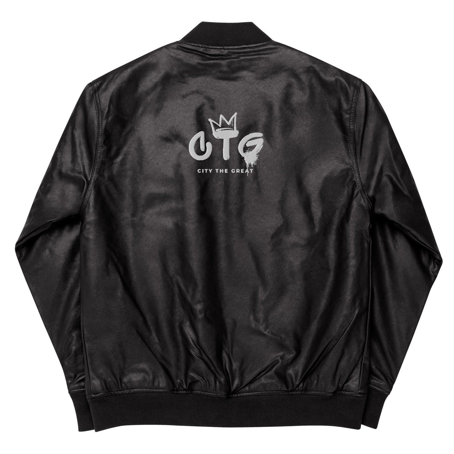CTG Leather Bomber Jacket