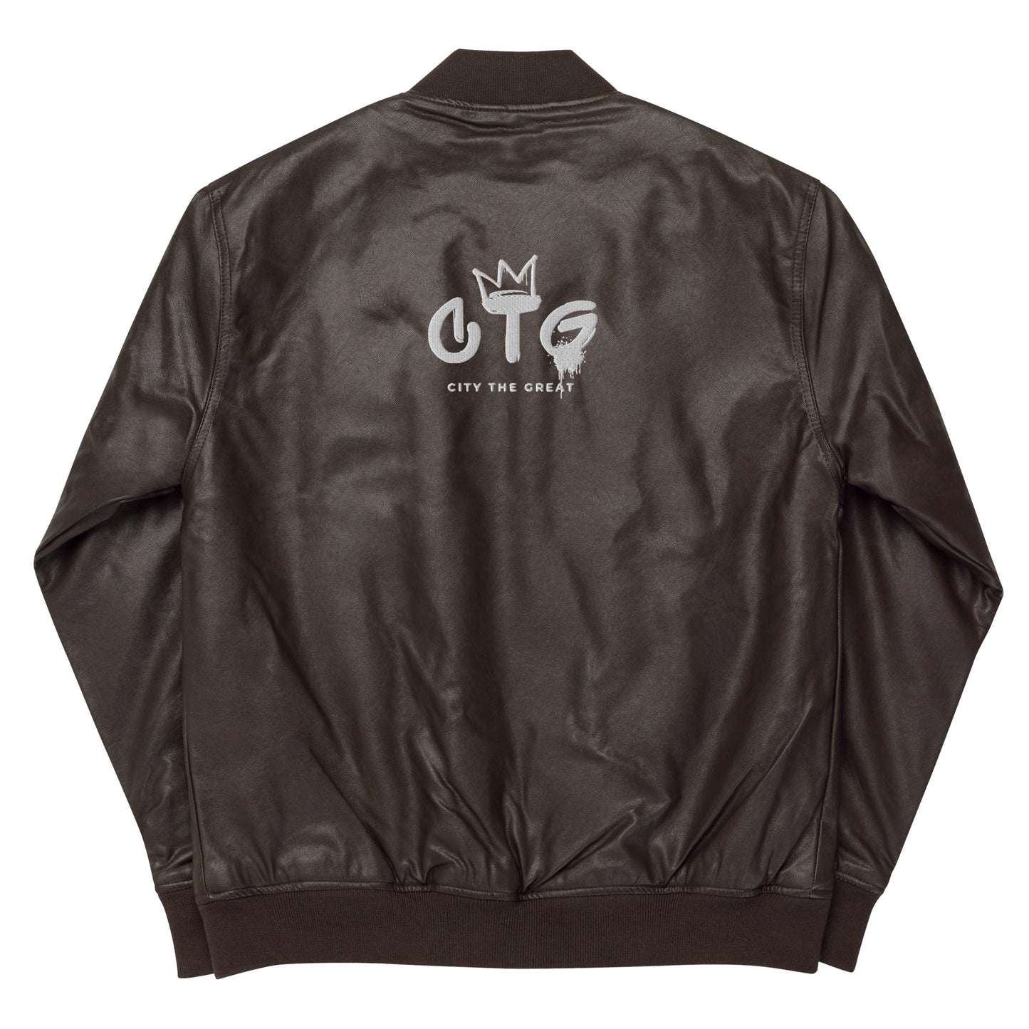 CTG Leather Bomber Jacket