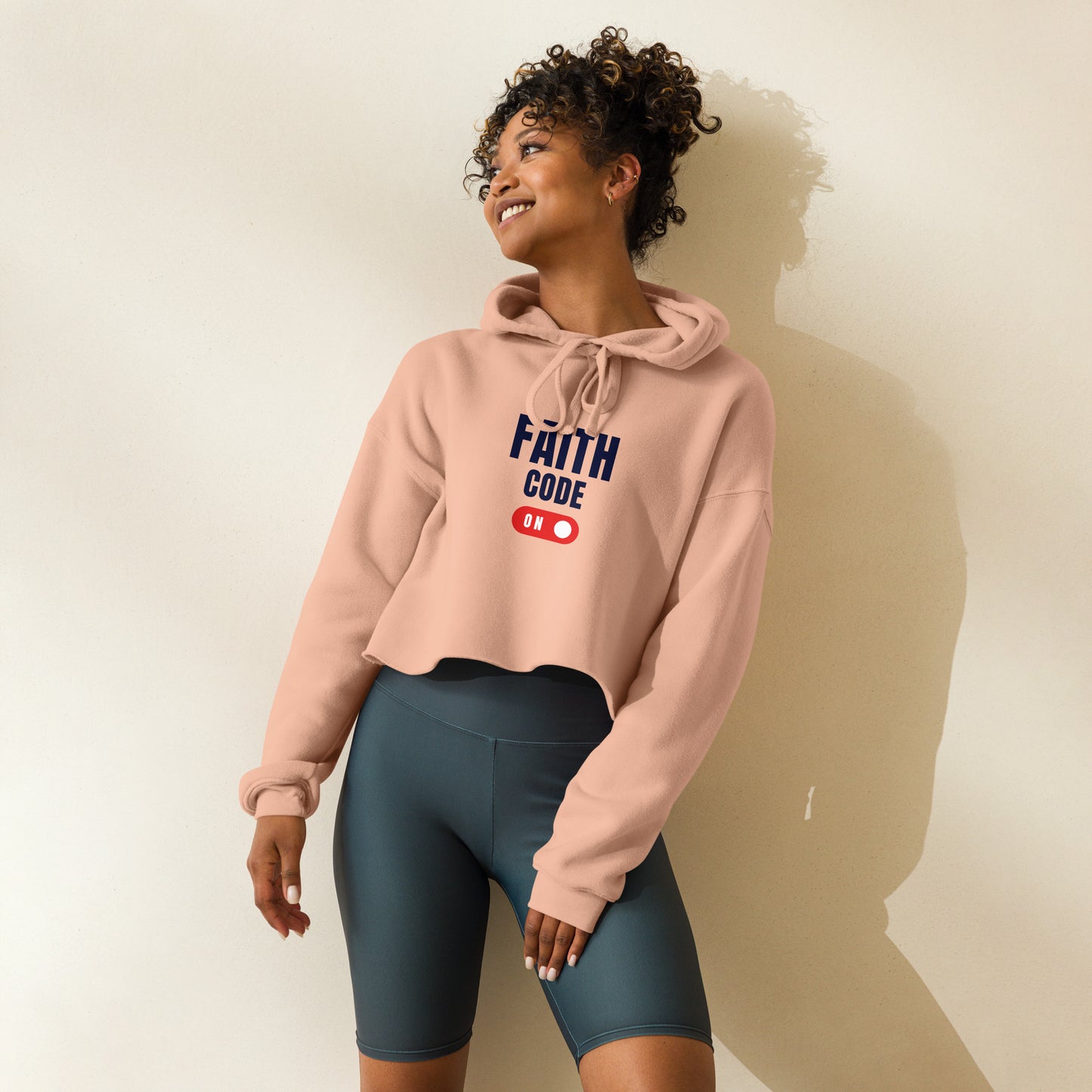 FAITH CODE Crop Hoodie