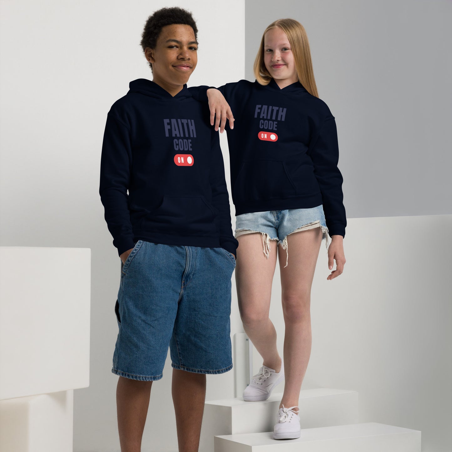 FAITH CODE Youth heavy blend hoodie