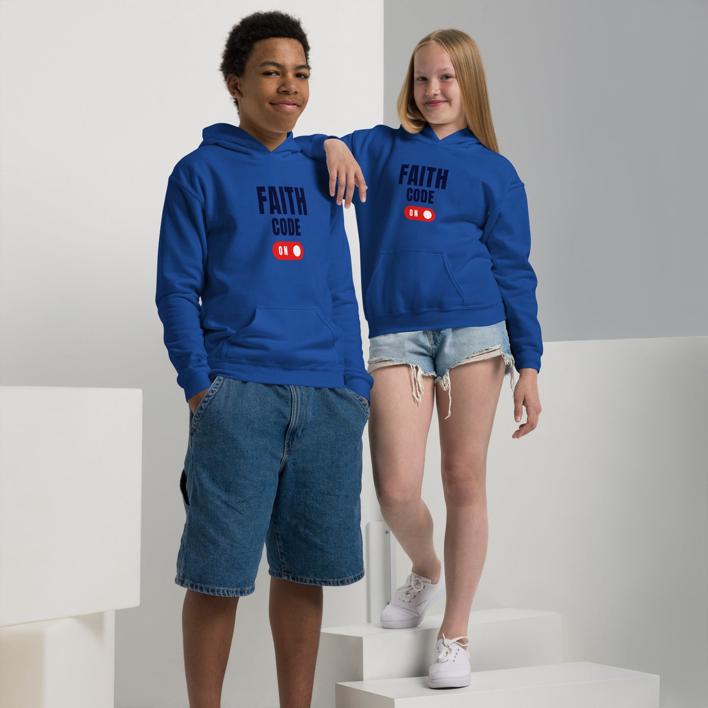 FAITH CODE Youth heavy blend hoodie